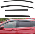 4pcs Front+Rear Smoke Tint Sun/Rain Guard Outside Mount Tape-On Vent Window by LQQDP