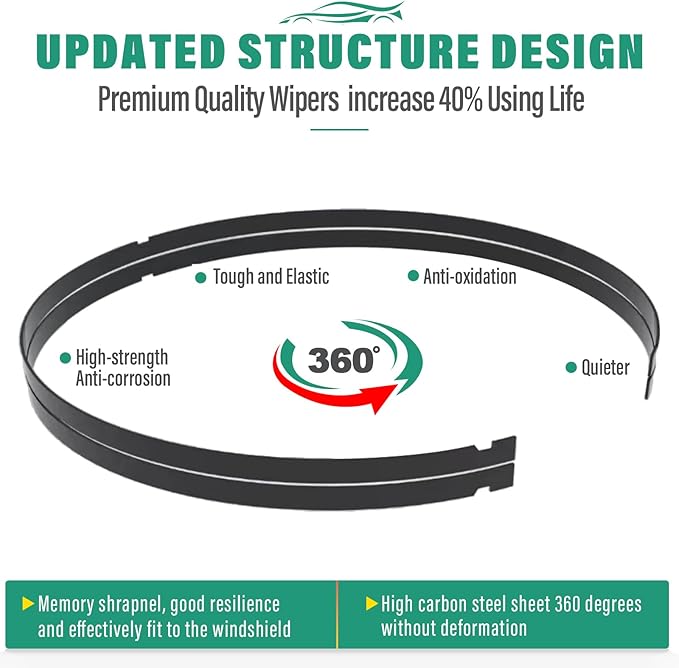 26" 18" 13" Windshield Wiper Blades Replacement - Image 6