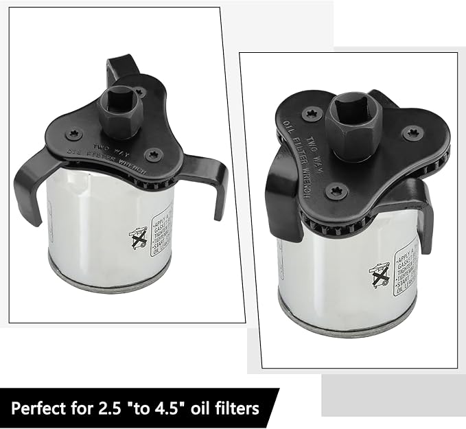Universal Adjustable Oil Filter Wrench, Carbon Steel, 1/2 & 3/8 Inch Square - Image 5
