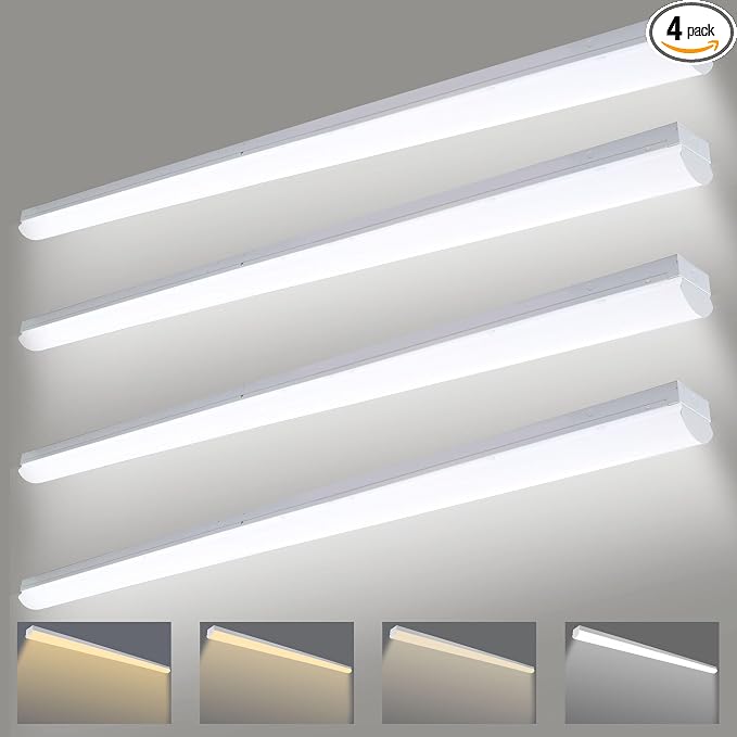 4PK 8FT LED Shop Light，Led Garage Ceiling Lights, LED Workbench Light，LED by ULL