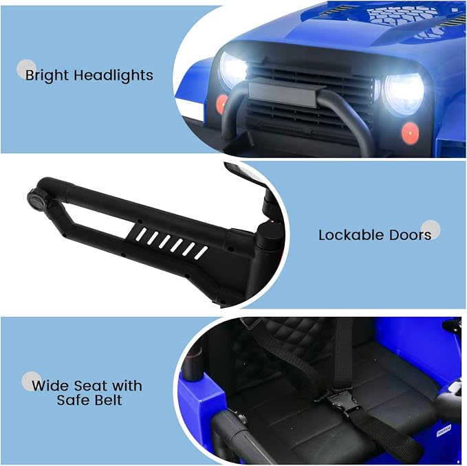 OLAKIDS Kids Ride On Truck, 12V Electric Vehicle Car - Image 5