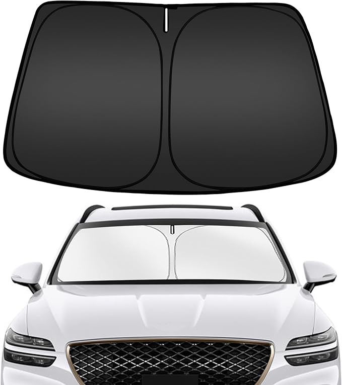 ARISMOTOR Windshield Sun Shade for Genesis GV70 2022-2025, Custom Fit Foldable by ARISMOTOR