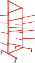 HECASA Bumper Adjustable Storage Rack Steel Floor Mobile Bumper Storage Rack by HECASA