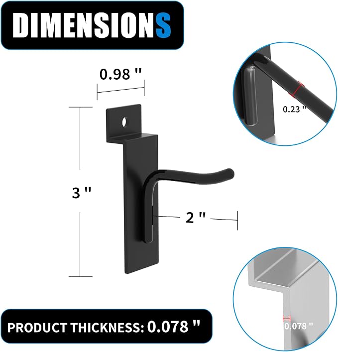Slatwall Hooks for Wall Storage - Image 3