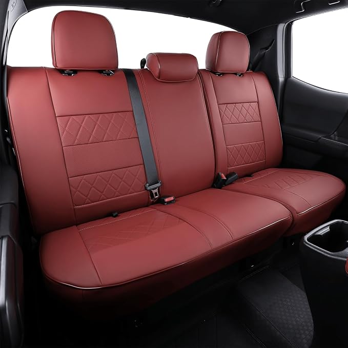 EKR Custom Fit Tacoma Leather Car Seat Covers - Image 5