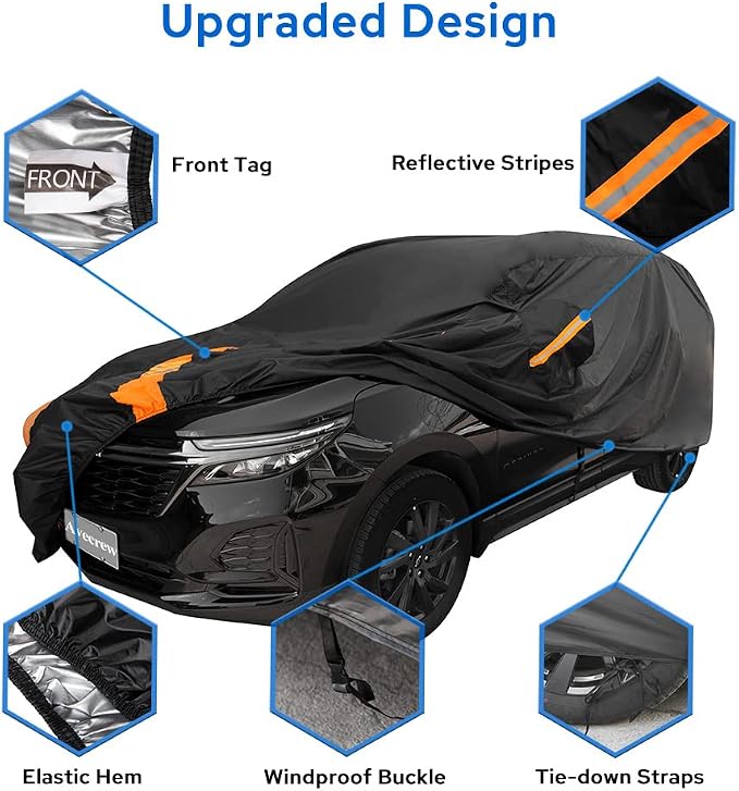 Avecrew SUV Car Cover Waterproof All Weather - Image 5