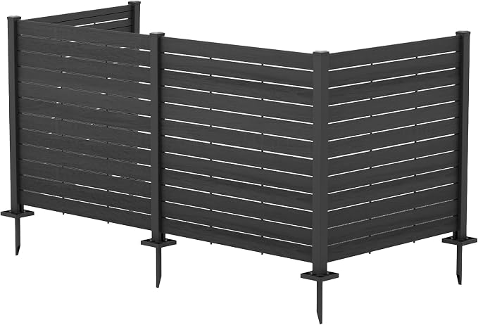 Kozyard 50" W x 48" H Outdoor Privacy Screens Aluminum Post, Air Conditioner by Kozyard