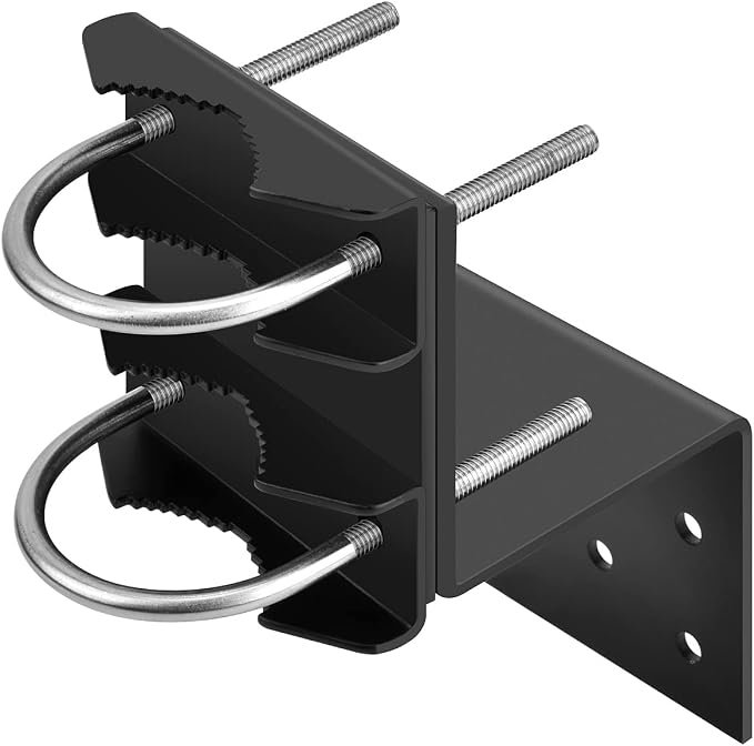 Antenna Mount Outdoor Antenna Pole Mast Mount Bracket- Heavy Duty Steel by Unknown