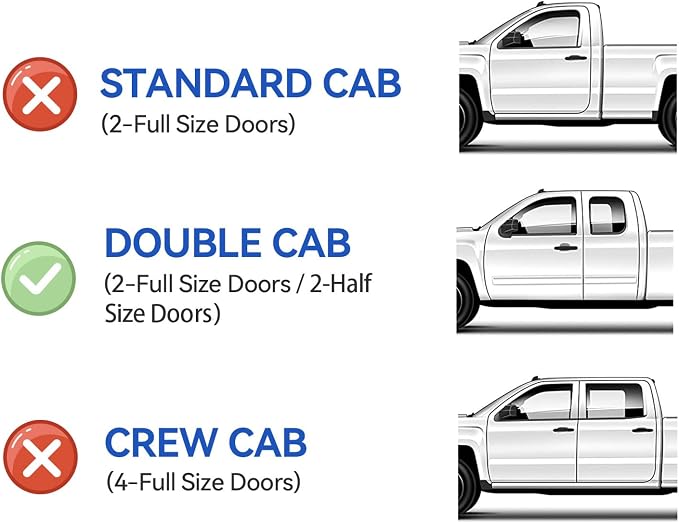 Window Visors Rain Guards for 2007-2021 Toyota Tundra Extended Cabs, - Image 2