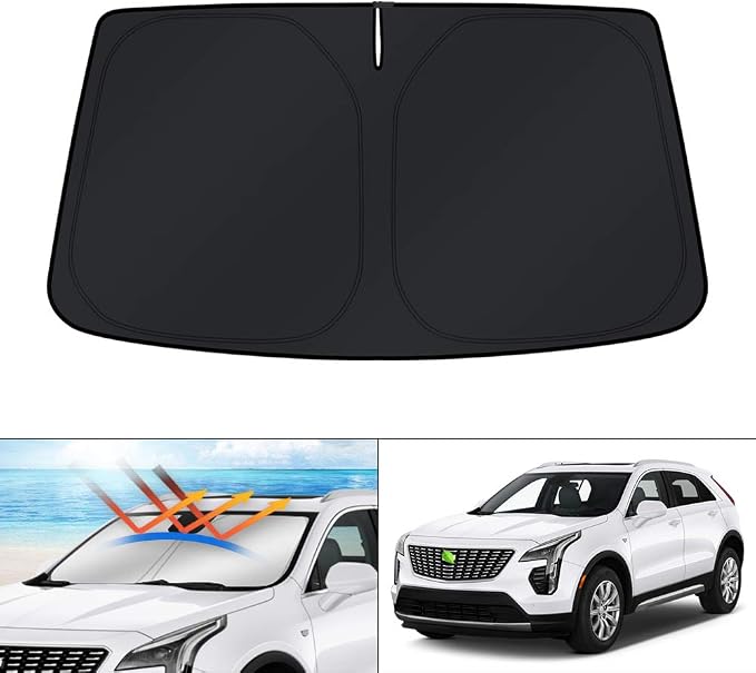 KUST Windshield Sun Shade for 2019-2025 Cadillac XT4 Accessories Window Sun by KUST