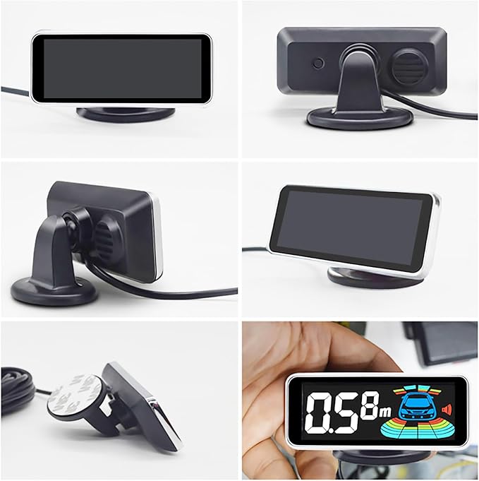 Car 8 Parking Sensors Kit Assist System Reverse Front and Rear Reverse Radar - Image 4