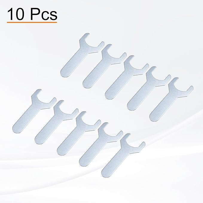 HARFINGTON 10pcs Small Wrench 22x70x1.5mm Metric U-Shaped Single Open Ended - Image 3