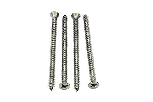 Bolt Dropper #12 X 3-1/2'' Stainless Steel Flat Head Phillips Wood Screw - Image 4