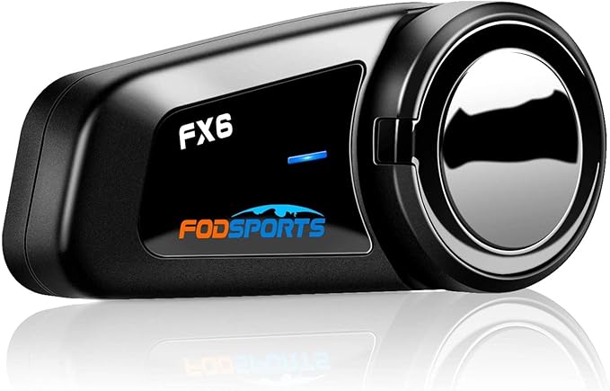 Fodsports FX6 Motorcycle Bluetooth Headset, 6 Riders Group Motorbike Bluetooth by FODSPORTS