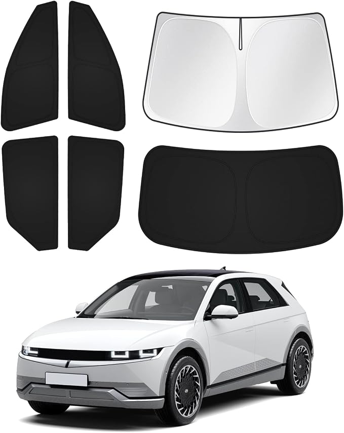 Windshield Sun Shade for Hyundai Ioniq 5 2022-2025 2026 Ioniq 5 Accessories by Canvcle
