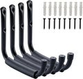 HOME MASTER HARDWARE Heavy Duty 9" Jumbo Arm Garage Wall Hooks 4 Pack – 50Lbs by HOME+MASTER+HARDWARE