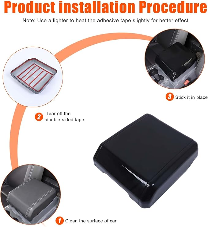 Armrest Box Cover Center Console Pad Compatible - Image 3