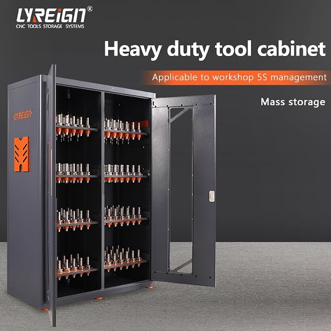 Large Capacity CNC Tool Storage Cabinet, Tool Holder Station Rack - Image 7