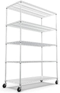 5 Tier NSF Metal Shelf Wire Shelving Unit, 6000lbs Capacity Heavy Duty by Brandpouseayar