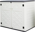 Large Horizontal Storage Sheds, 38 cu.ft. Outdoor Storage Box by Mrosaa