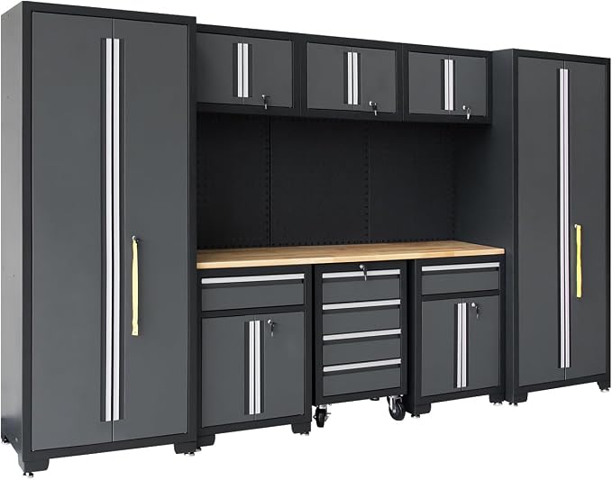 Garage Storage Cabinet System 9-Pcs Workshop Set Garage Cabinets and Storage - Image 9