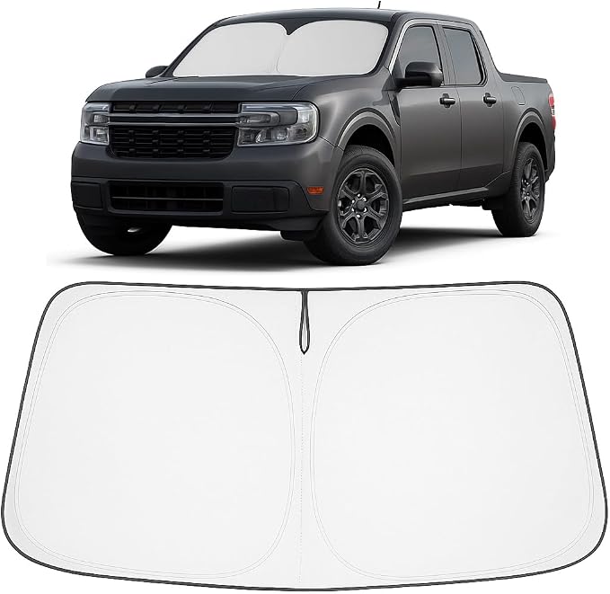 Proadsy 2025 Upgrade Windshield Sun Shade Custom Fit Ford Maverick 2022-2025 by Proadsy