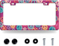 Groovy Hippie Peace Sign License Plate Frame Pink License Plate Frames by BRAGHRTED