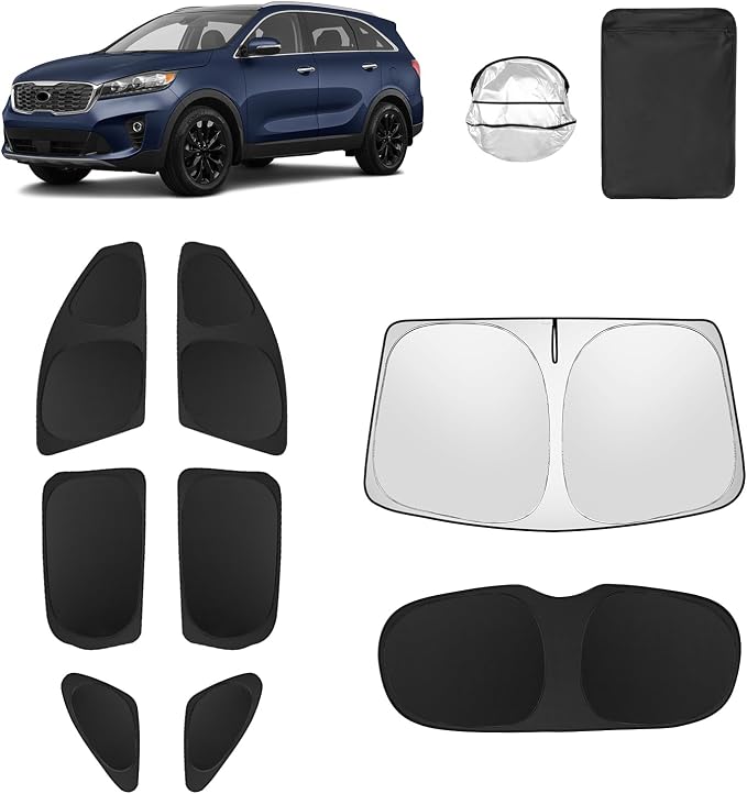 8pcs Car Window Shades for Kia Sorento 2016-2020 Accessories, Windshield Side by Unknown