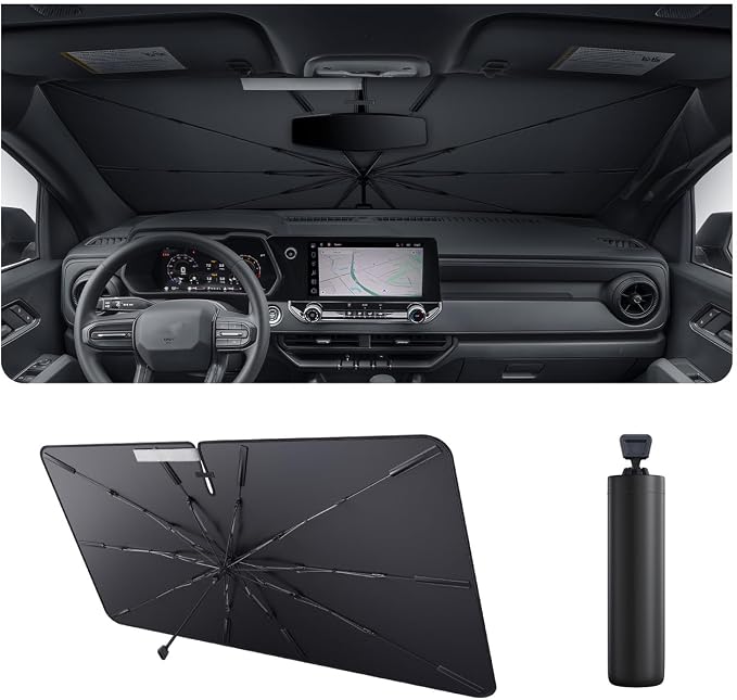2025 Upgrade Car Windshield Sun Shade Windshield Sunshade Umbrella Protect Car by LUWU