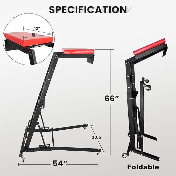 EASYBERG Foldable Topside Creeper, 400LBS Capacity Height Adjustable High Top - Image 6