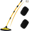 56.7" Car Wash Brush Mop Kit Microfiber Car Washing Sponge Mitt by EVERRUSH
