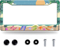Summer Beach License Plate Frame Flip Flops License Plate Stainless Steel Funny by GORSNKYE