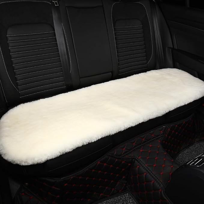 Fluffy Genuine Australia Sheepskin Car Seat Cover - Image 2