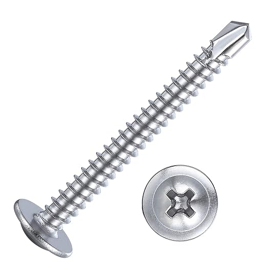 Wensilon（200pcs）#8×1-1/4”for Sheet Metal Self-Tapping Screws 410 Stainless - Image 8