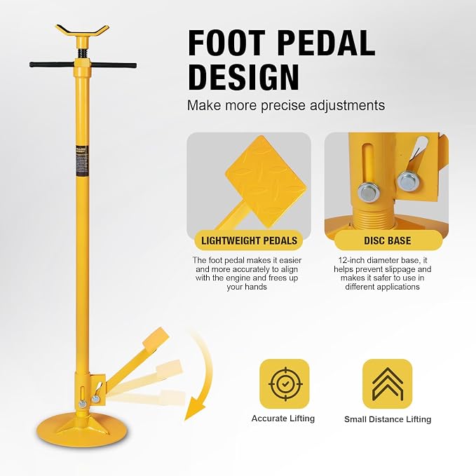 YELLOW JACKET Underhoist Support Stand 3/4 Ton Capacity - Image 8