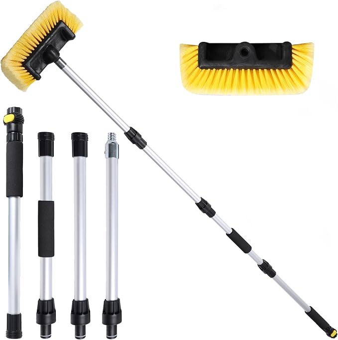 Car Wash Brush with Long Handle by NAVAPAL