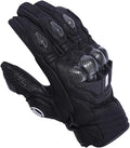 Harssidanzar Breathable Leather Motorcycle Gloves Touchscreen by Harssidanzar