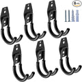Heavy Duty Garage Hooks 6 Pack, J Shaped Hanger, Wall Mounted Storage System by HUPBIPY