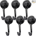 MIKEDE Magnetic Hooks, 40Lbs Heavy Duty Neodymium Magnet Hooks Black Magnets by MIKEDE