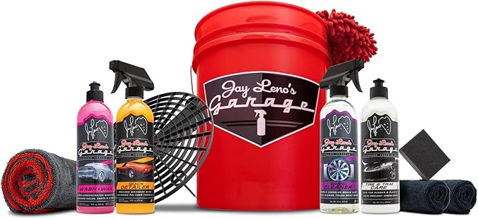 Jay Leno's Garage Basic Car Detailing Bucket Kit by JayLenosGarage
