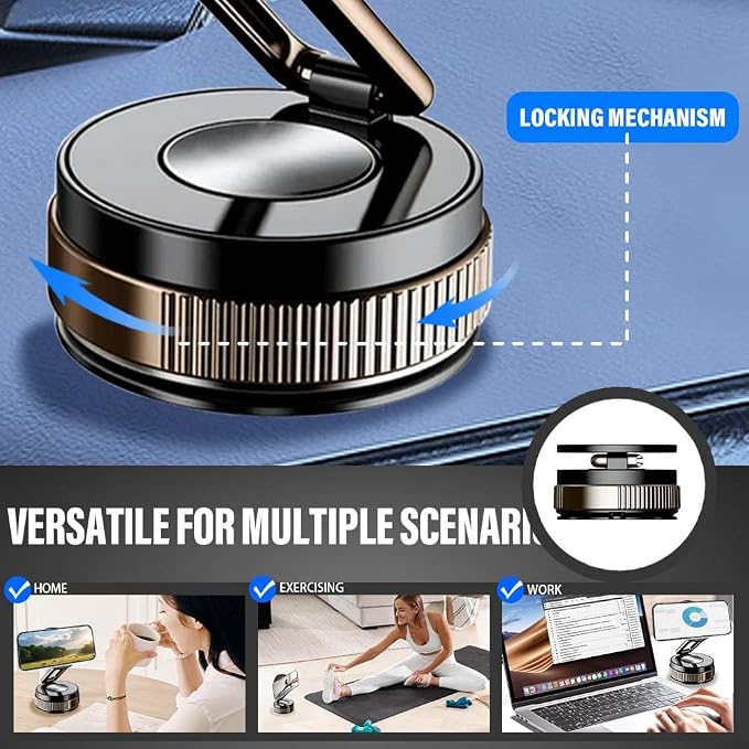 360° Adjustable Vacuum Magnetic Phone Holder, 2025 Strong Suction Portable - Image 4
