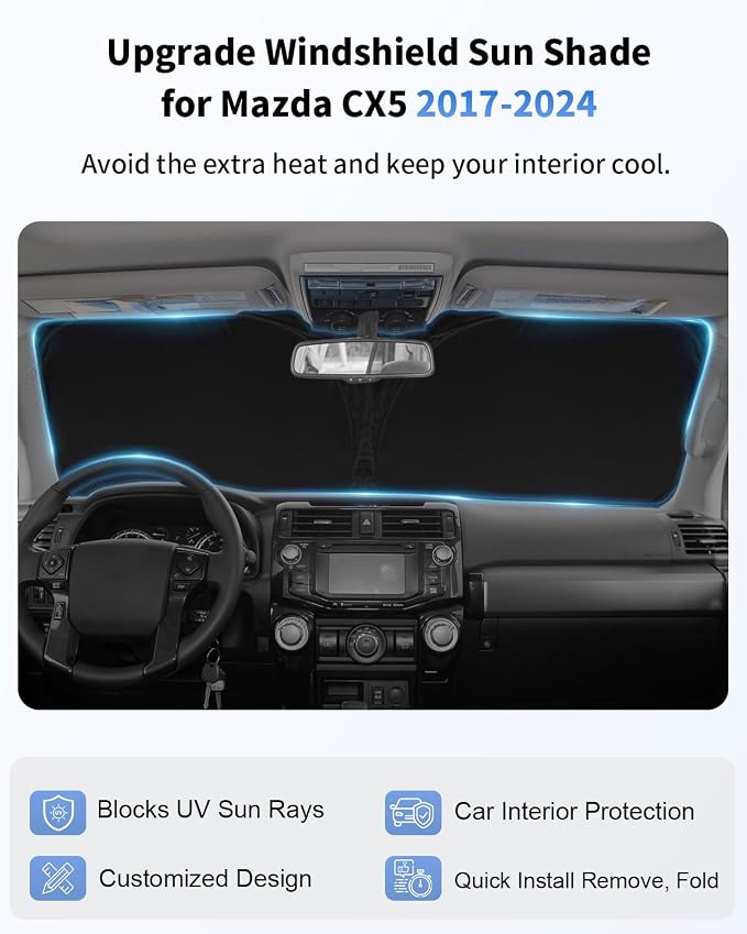 for Mazda CX5 Car Windshield Sunshade - Image 4