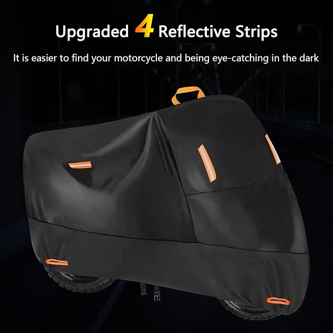 300D Heavy Duty Small Motorcycle Cover, Seceles All Season Durable Waterproof - Image 4
