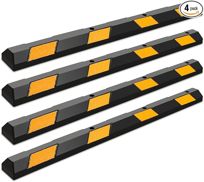 IRONMAX Rubber Parking Curb, 8800 LBS Weight Capacity Parking Block by IRONMAX