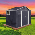 9 x 6.4 Ft Outdoor Storage Shed, Heavy-Duty Metal Shed by Unknown