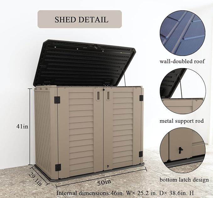 KINYING Outdoor Storage Shed - Image 3