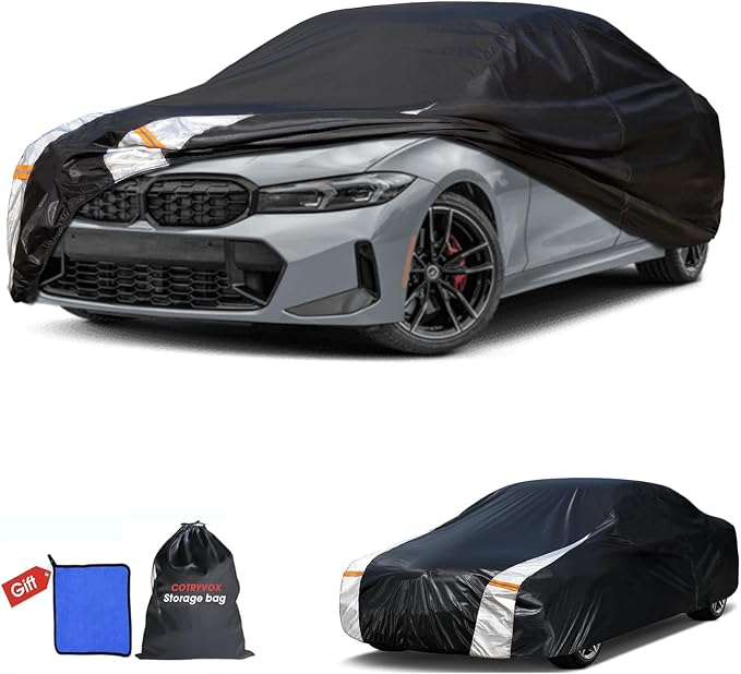 BMW 3 Series Car Cover 100% Waterproof All Weather, Gift by FocusonQualityServiceHear