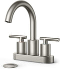 FORIOUS Brushed Nickel Bathroom Faucet 2 Hole, 4 Inch Centerset Bathroom Sink by FORIOUS