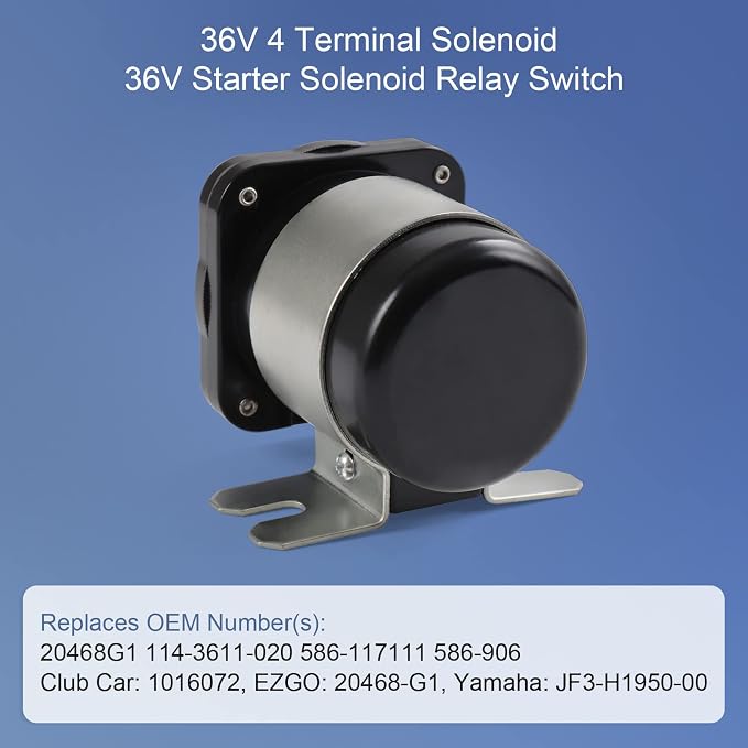 36V 4 Terminal Solenoid 20468G1 36V Solenoid Relay Switch Replacement - Image 2