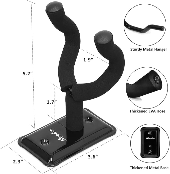 Guitar Wall Mount Hanger, Guitar Hook Holder Stand - Image 2
